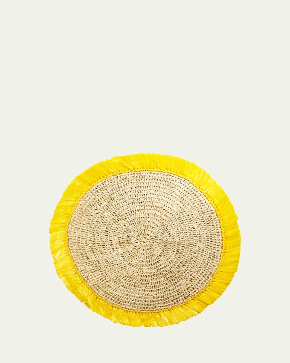 Woven Rattan Fringe Placemat
